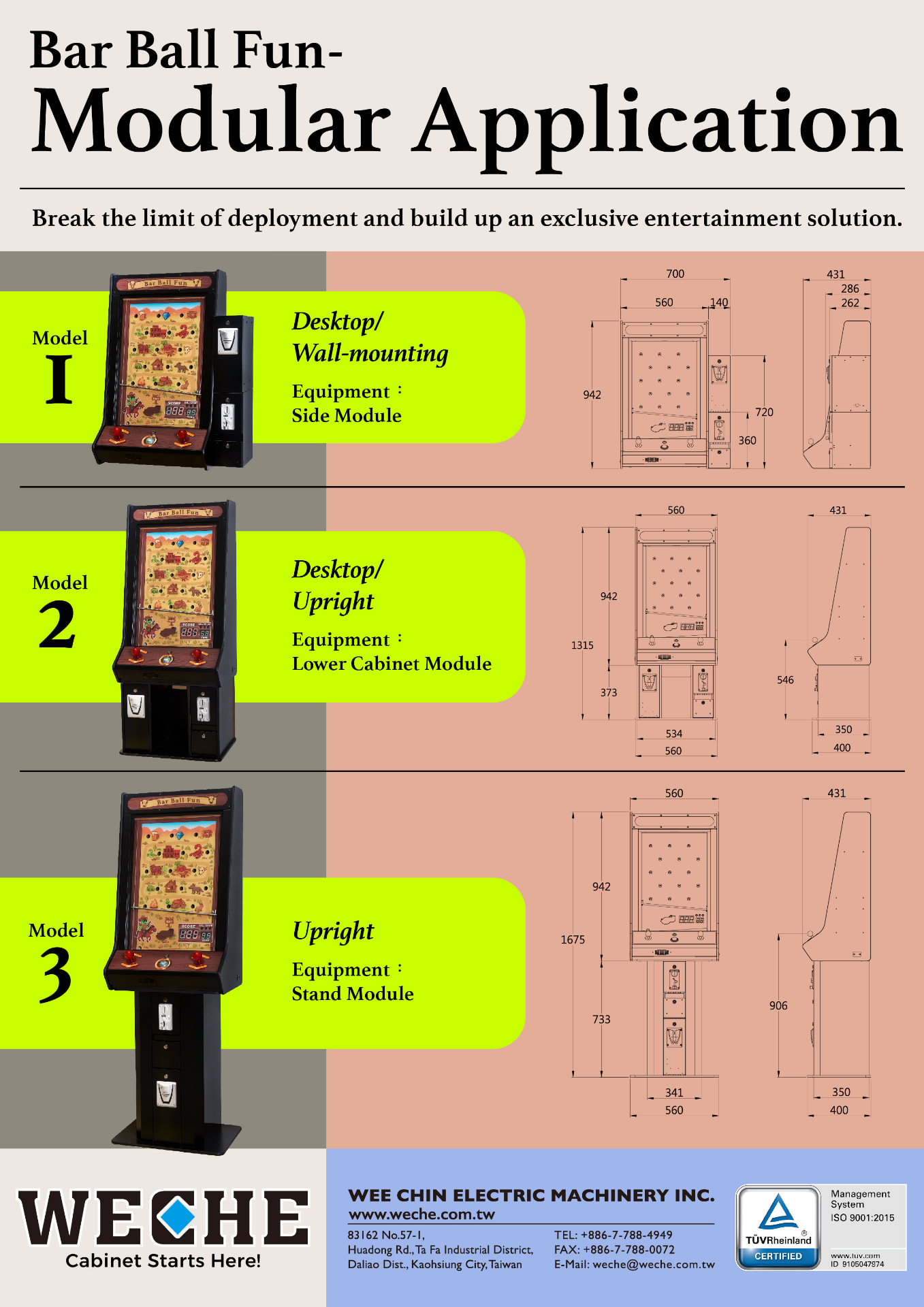 Bar Ball Fun modular application catalog