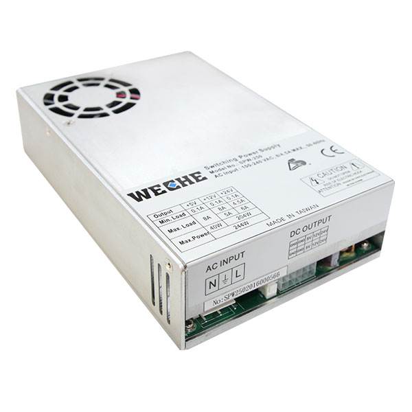 250W三組輸出具有PFC功能電源供應器